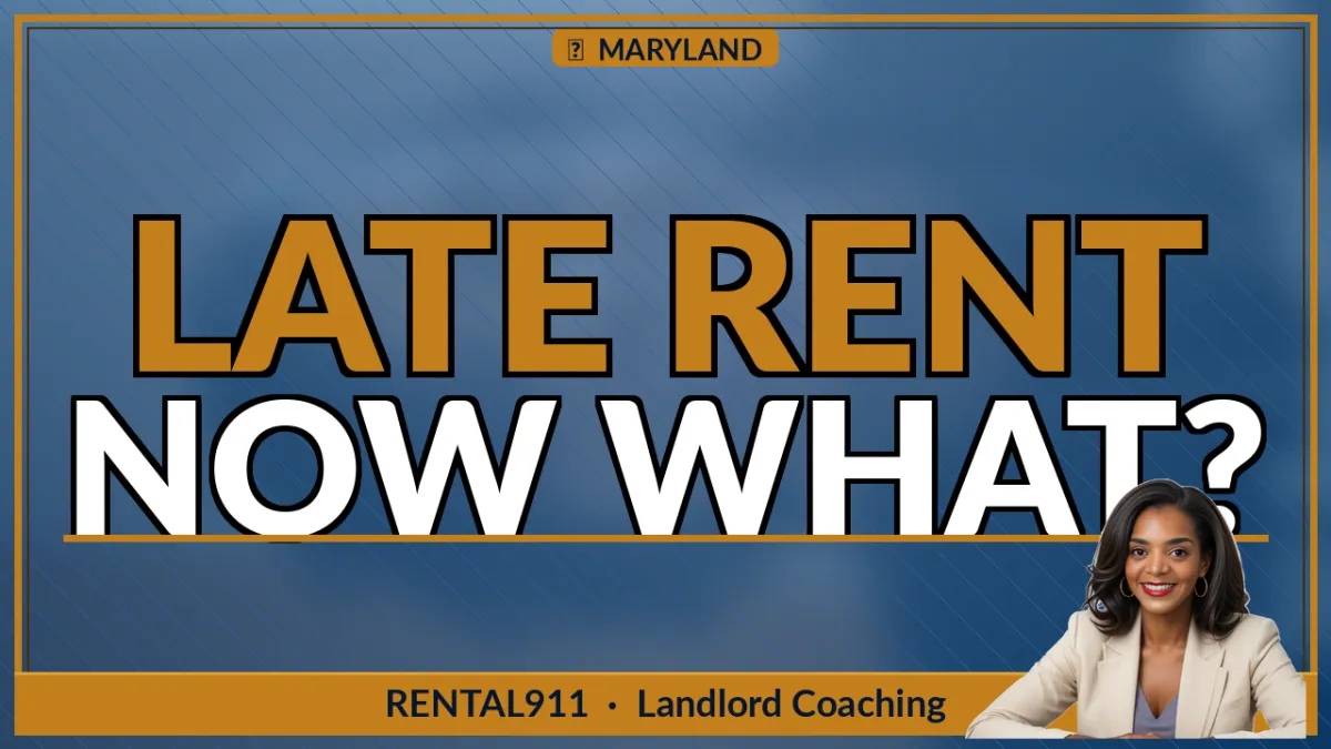 Late Fees in Maryland: What Your Lease Must Say to Actually Collect Them