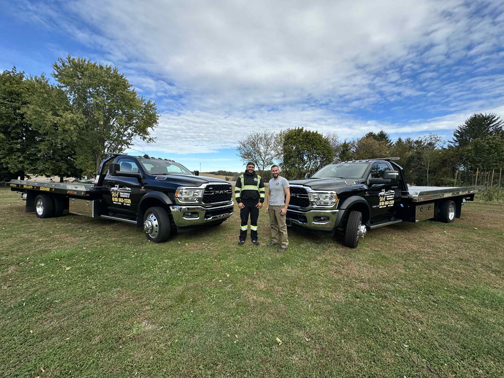 Long distance towing service transporting a vehicle from Allentown PA