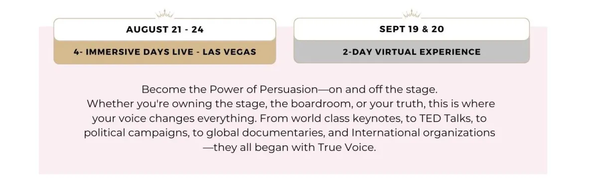 True Voice Live and Virtual