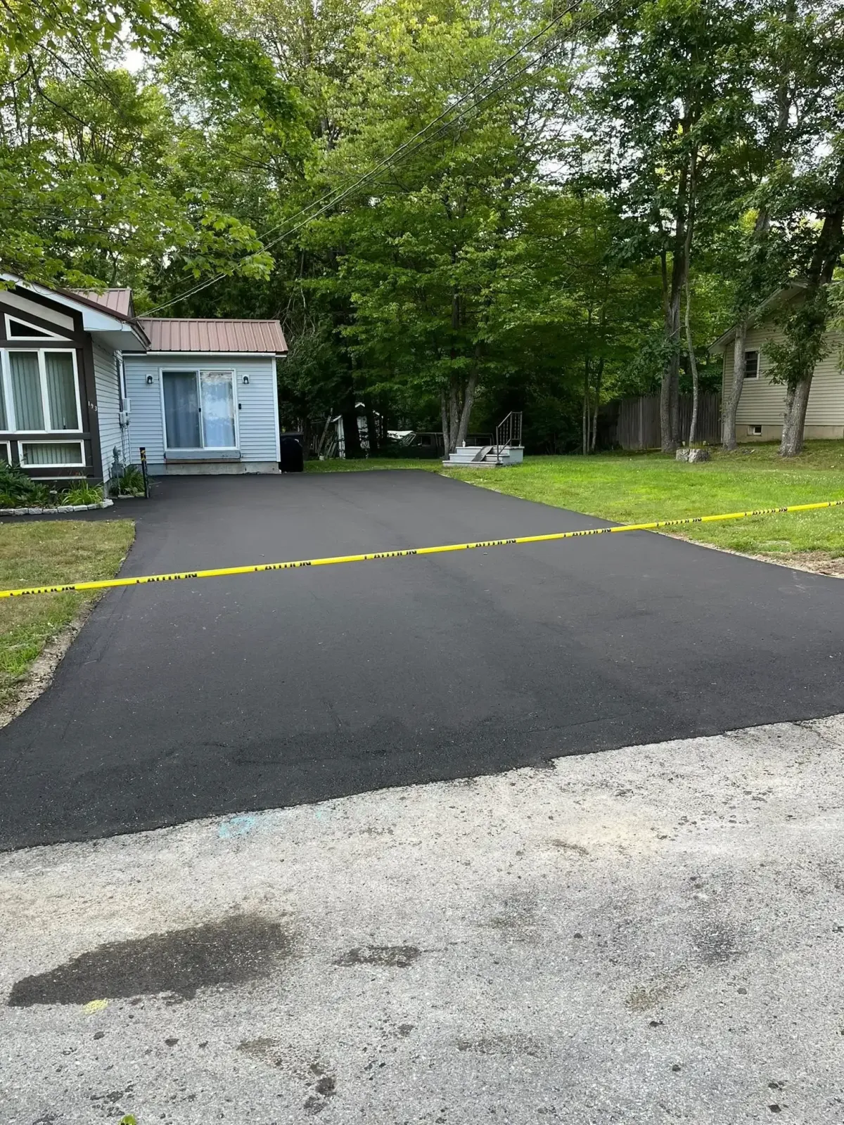 New driveway installed for this home in Newport, Maine