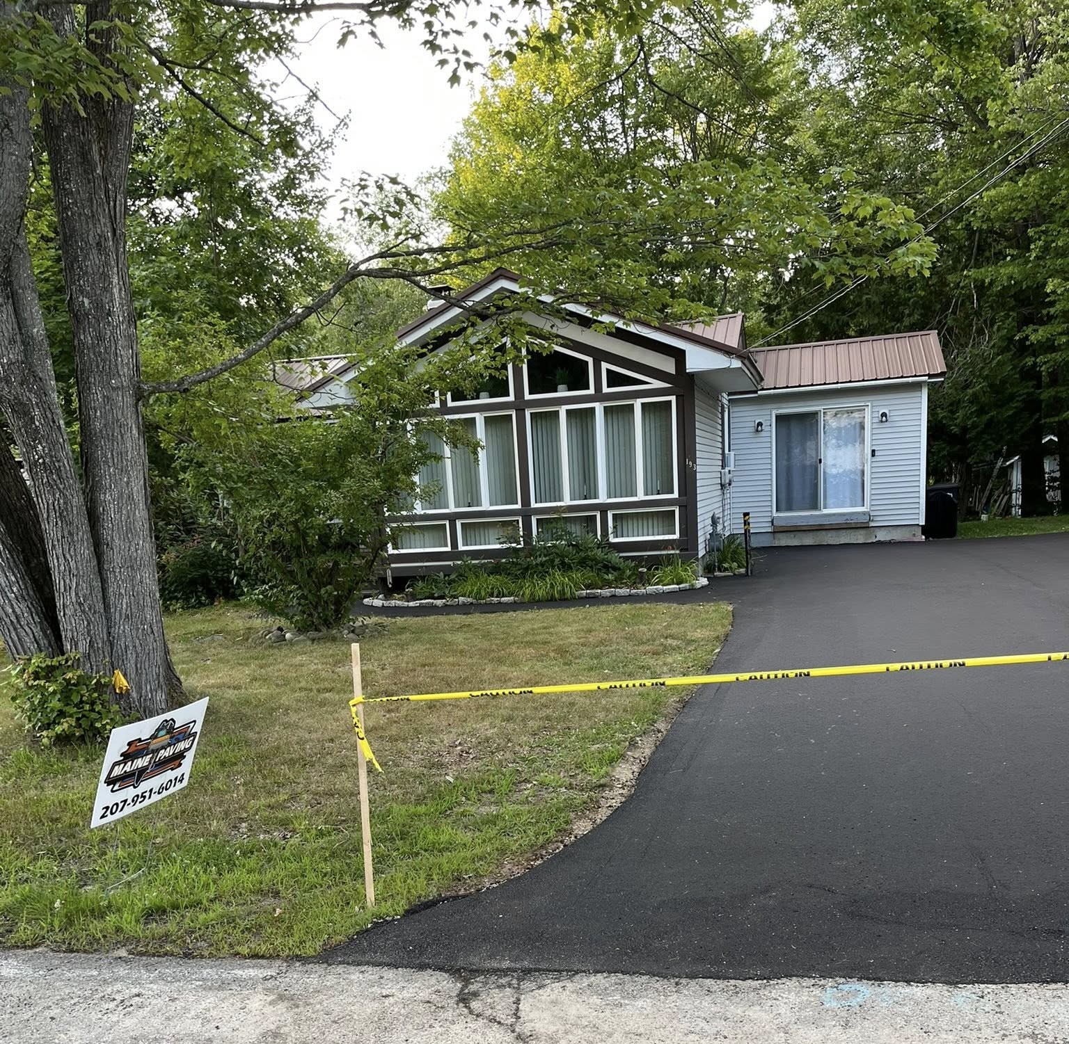 New driveway installation completed in Bangor, Maine
