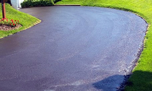 New driveway with a large turn in Ellsworth, Maine