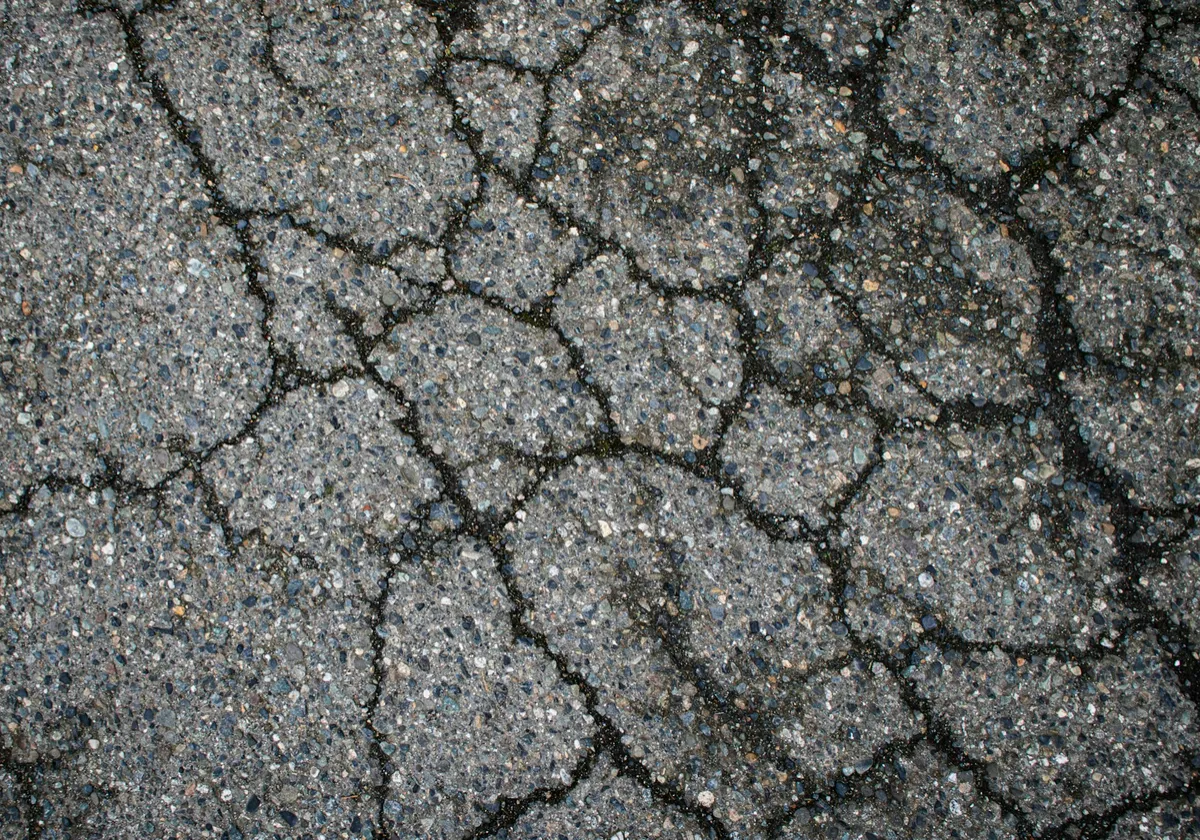 asphalt crack