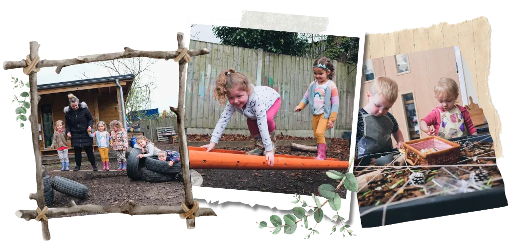 children having fun at nutts lane - at priesthills nursery