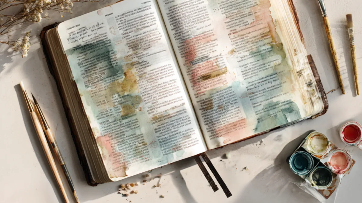 creative journaling setup