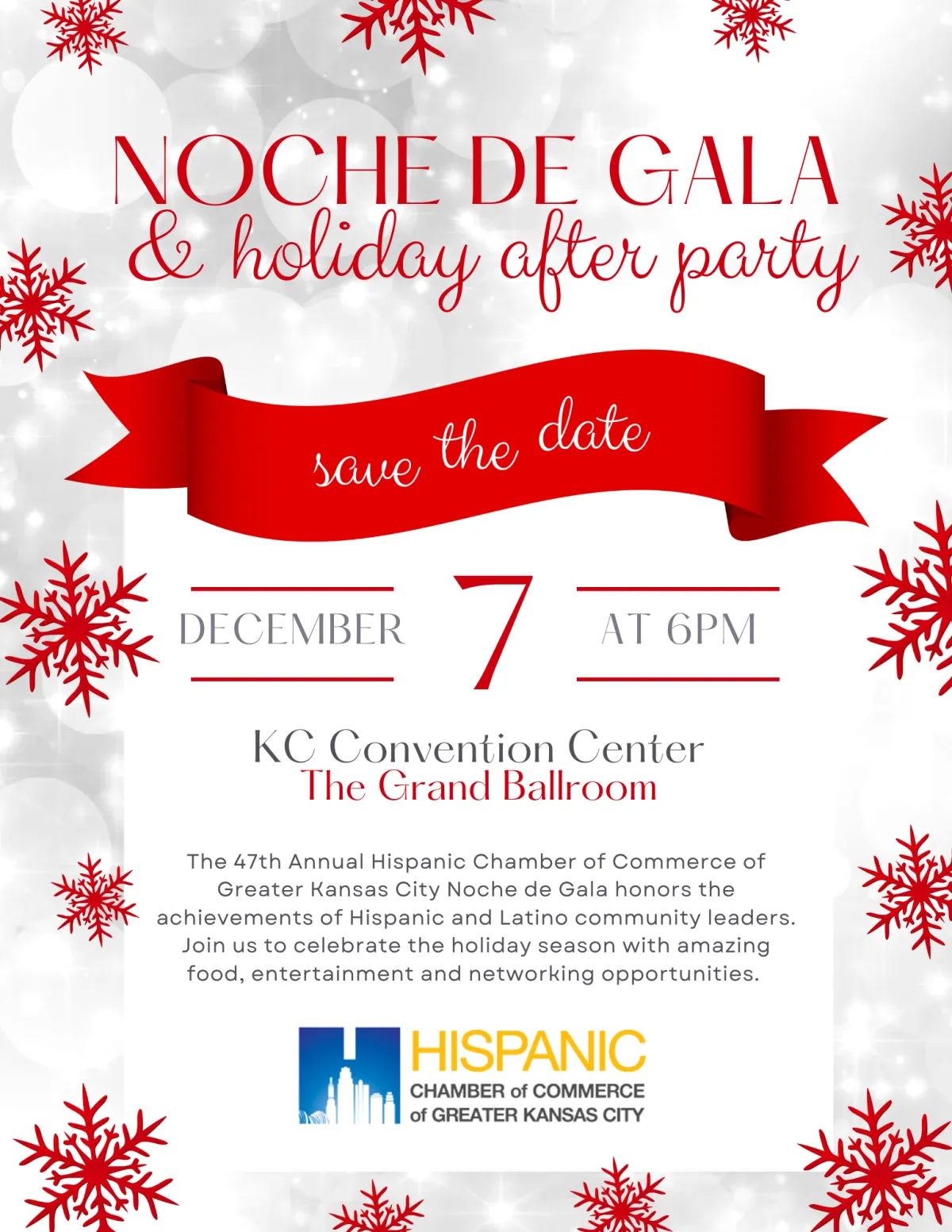 This year marks the 47th anniversary of the Hispanic Chamber of Commerce of Greater Kansas City. We are honored to serve the Hispanic business community at this event and invite you to sponsor the 47th Gala to celebrate the "Power of Us"