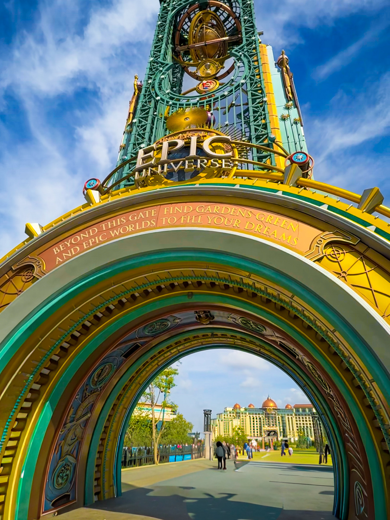 Epic Universe main entrance portal at Universal Orlando