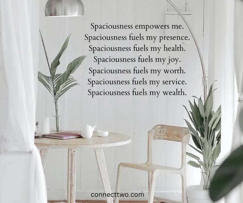 Spaciousness and Yin for the Win