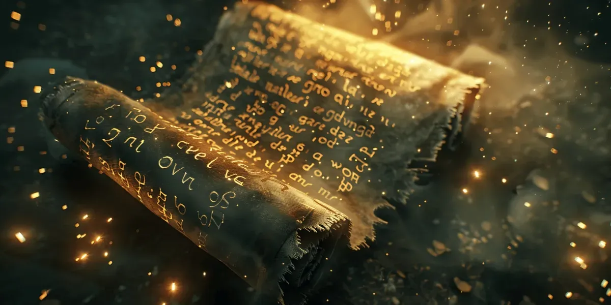 A golden crown resting on a stack of open books, with rays of light illuminating the scene. The background is a soft, blurred royal blue, evoking wisdom and authority. The composition is modern, clean, and subtly regal.