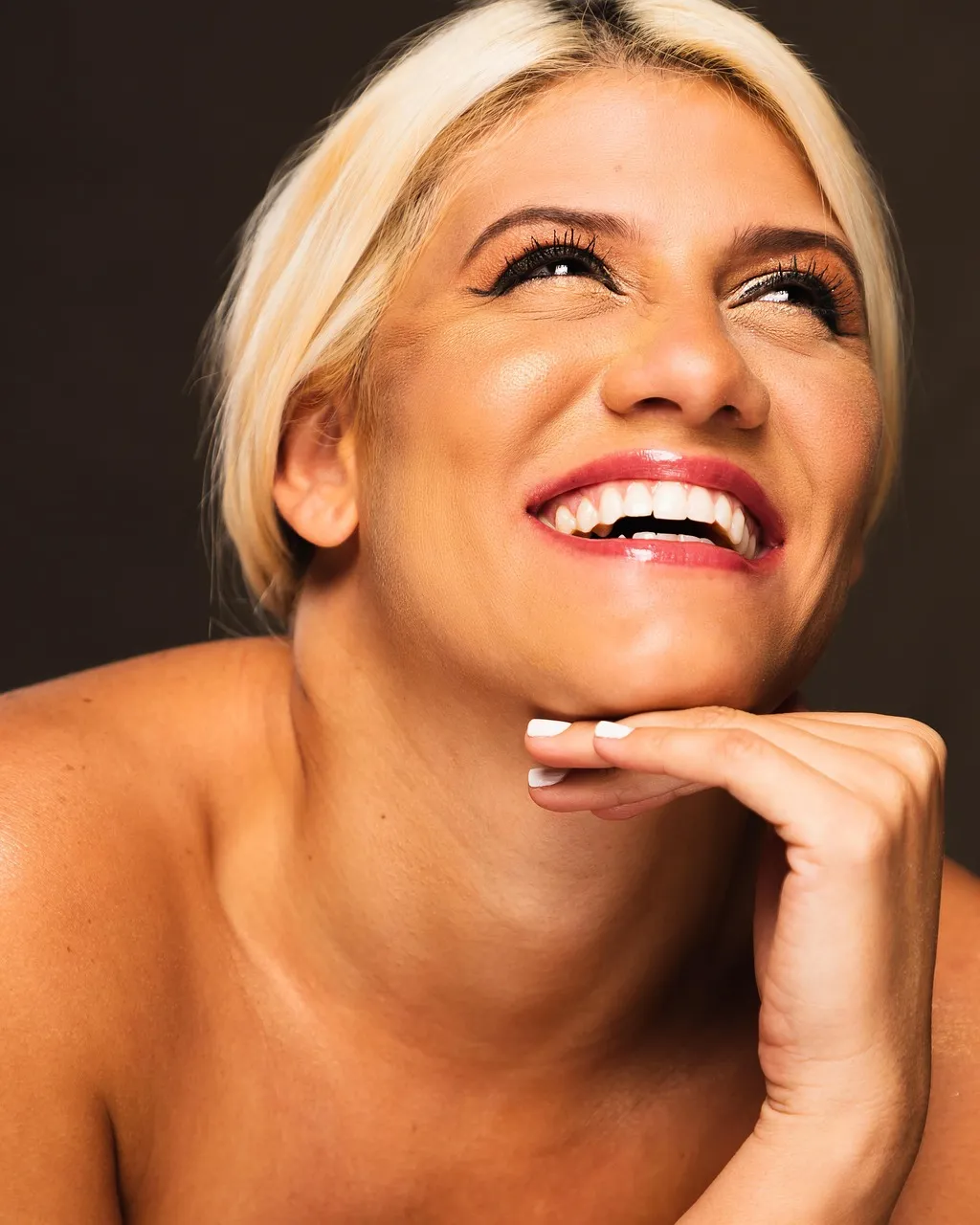 Smiling woman in dental chair