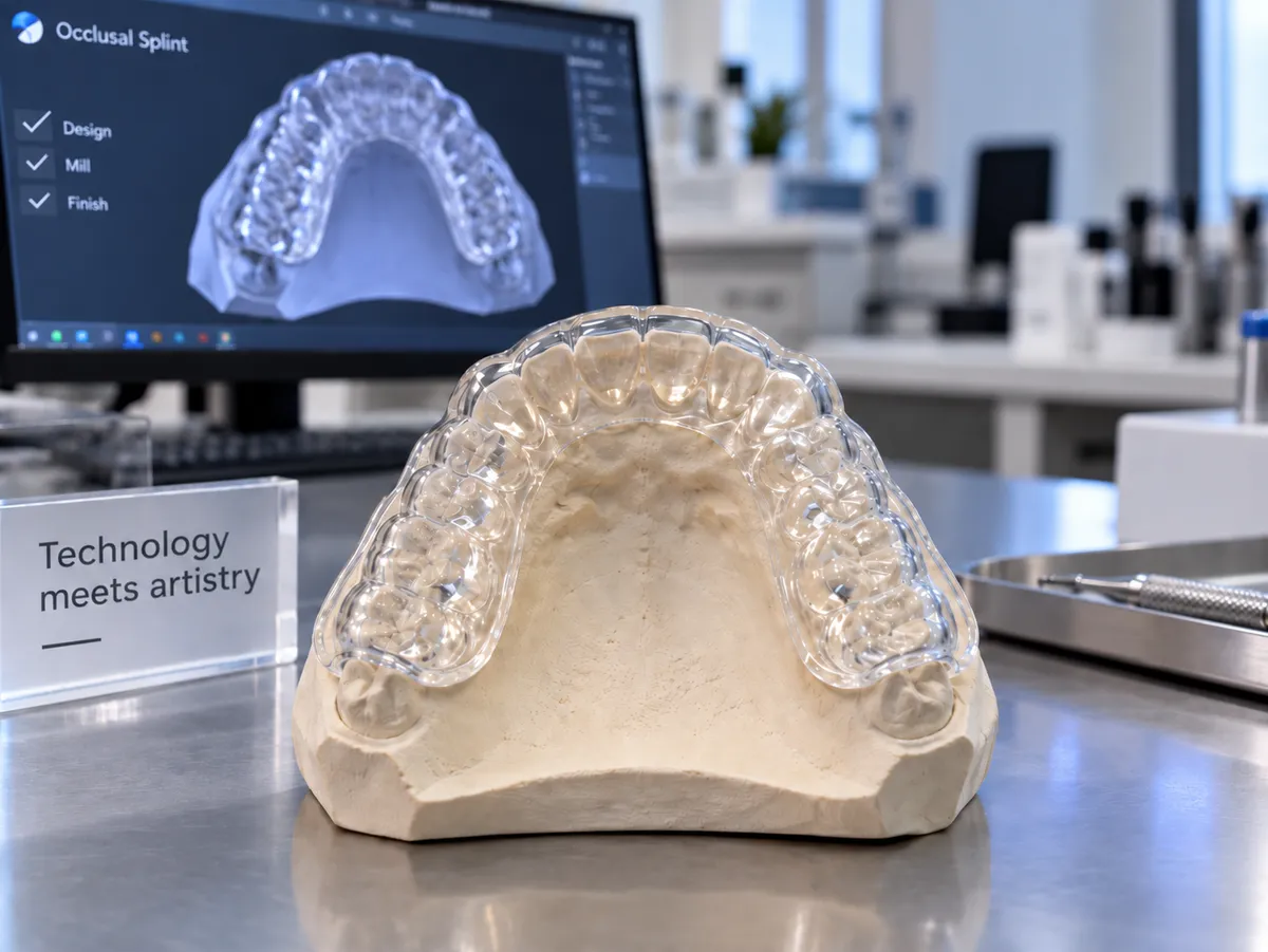 Spectrum Dental Lab digital precision splint milling