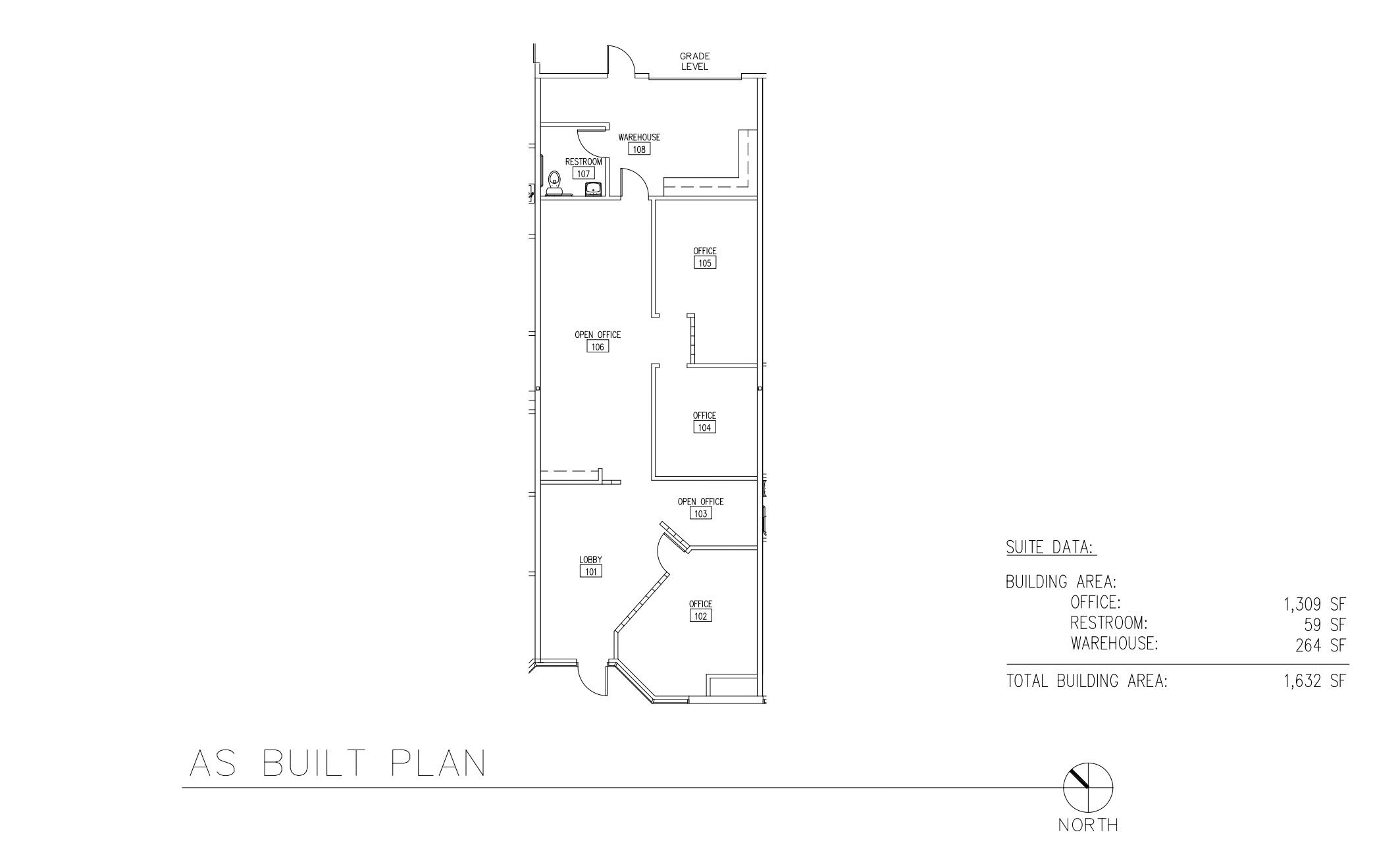Floor plan 2260 Rutherford Road Suite 111