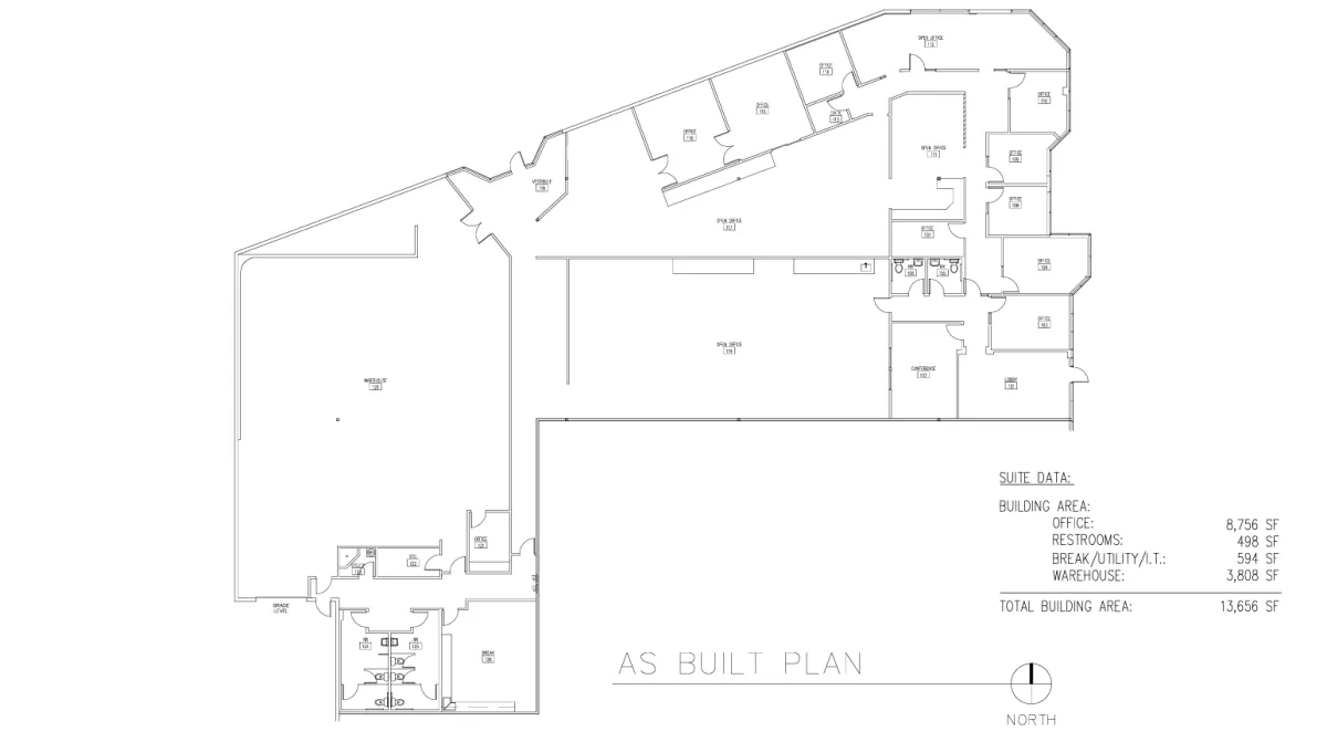 Floor plan 5925 Priestly Drive Suite 101