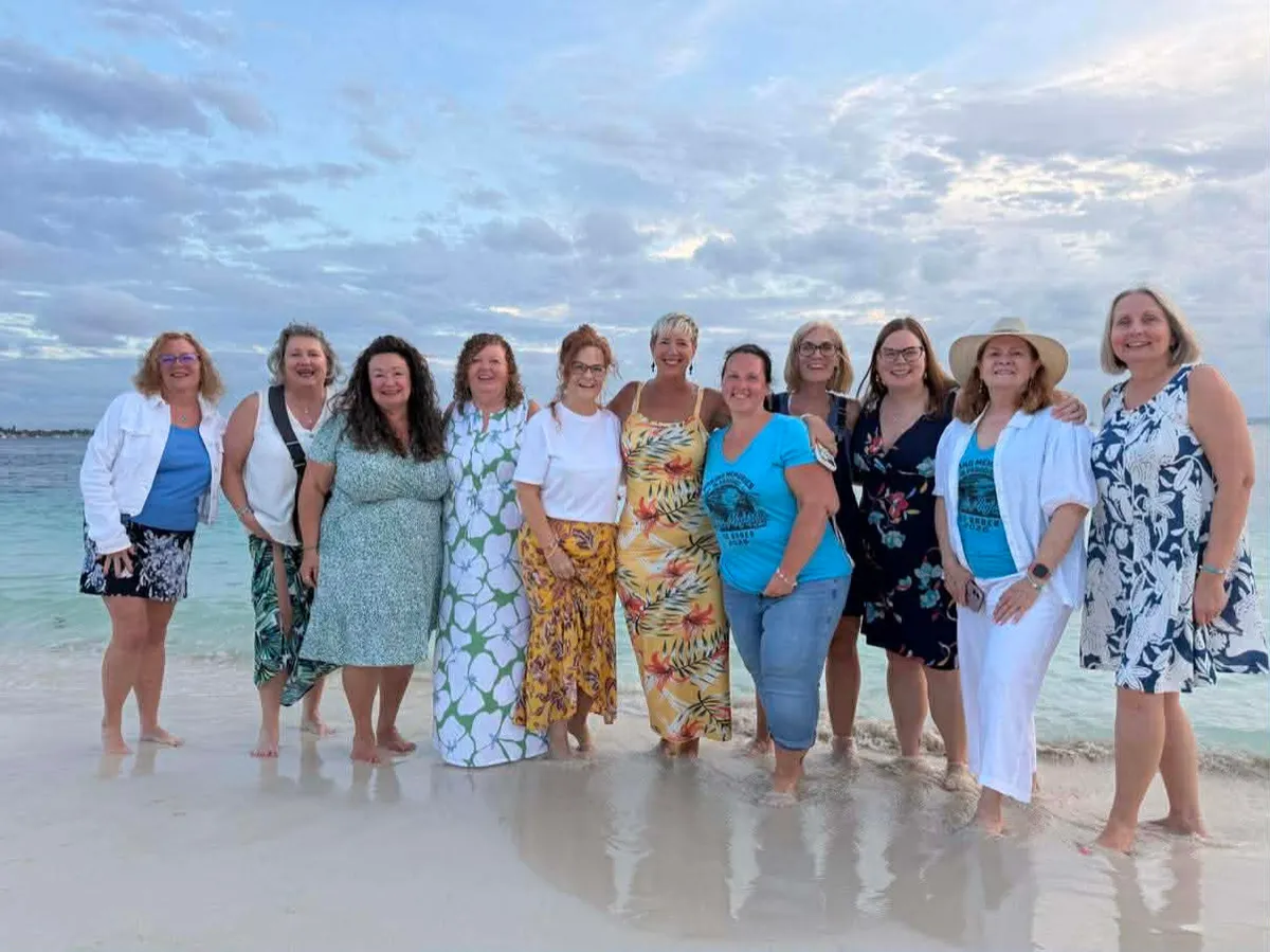 Go Babes women enjoying a beach sisterhood adventure