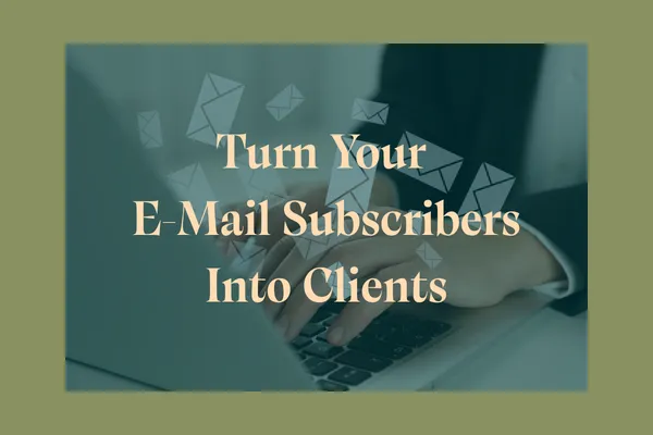 Scrabble tiles spelling “Email Marketing” on an orange background.