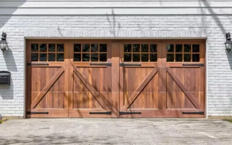 Pflugerville Garage Doors installs wooden doors.