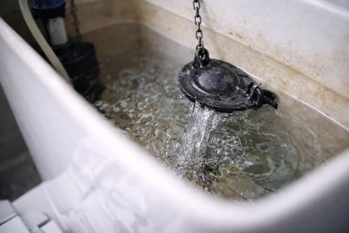 phantom flushing toilet leak from bowl