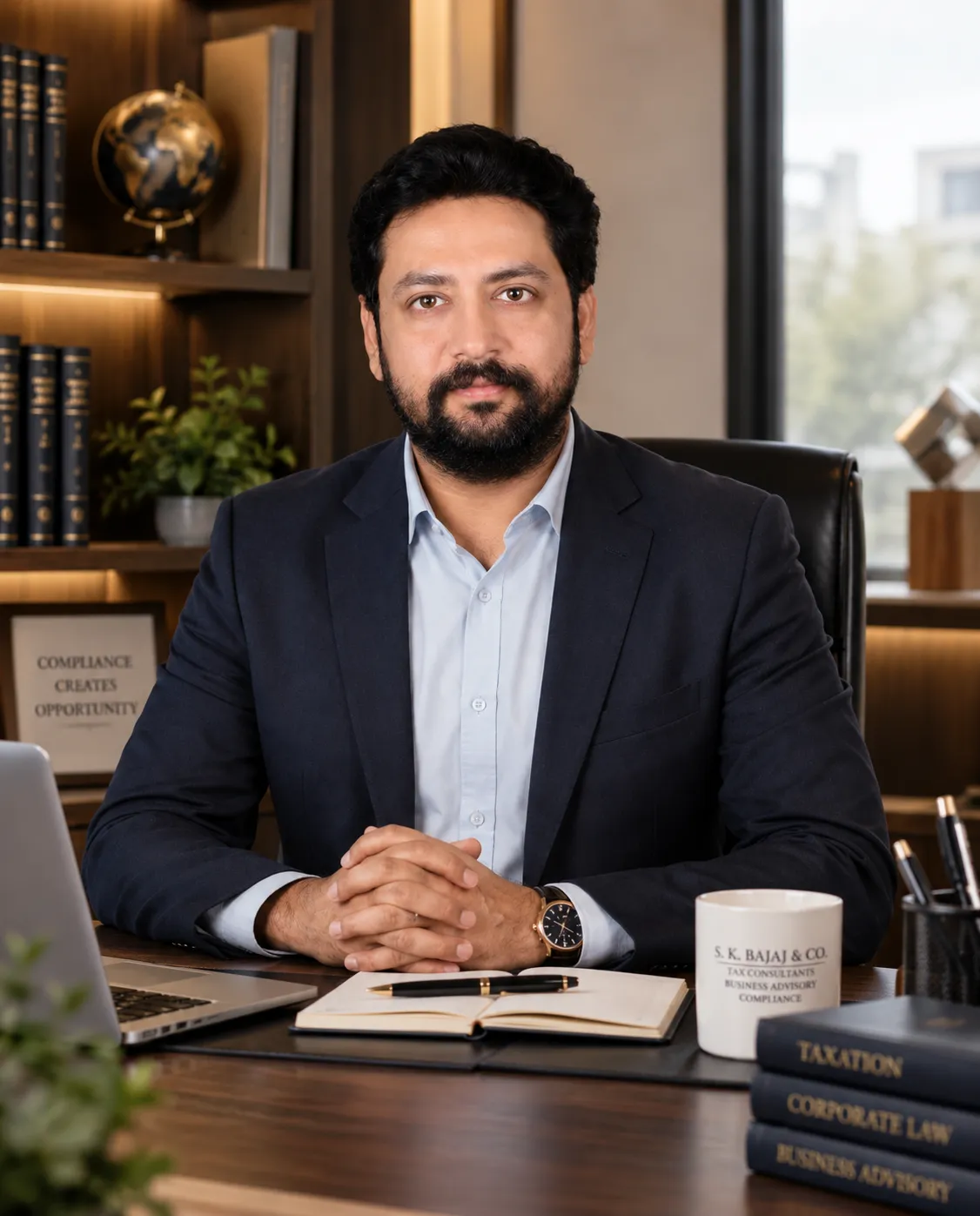 Professional advisory consultation in a modern corporate office