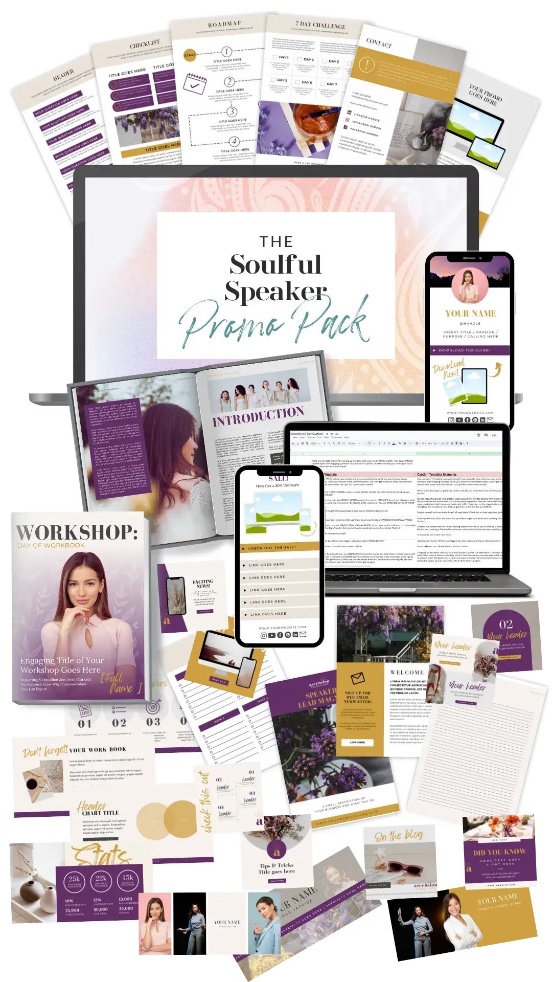 The Soulful Speaker Promo Pack: Get Booked for Wow-Worthy Speaking Engagements!