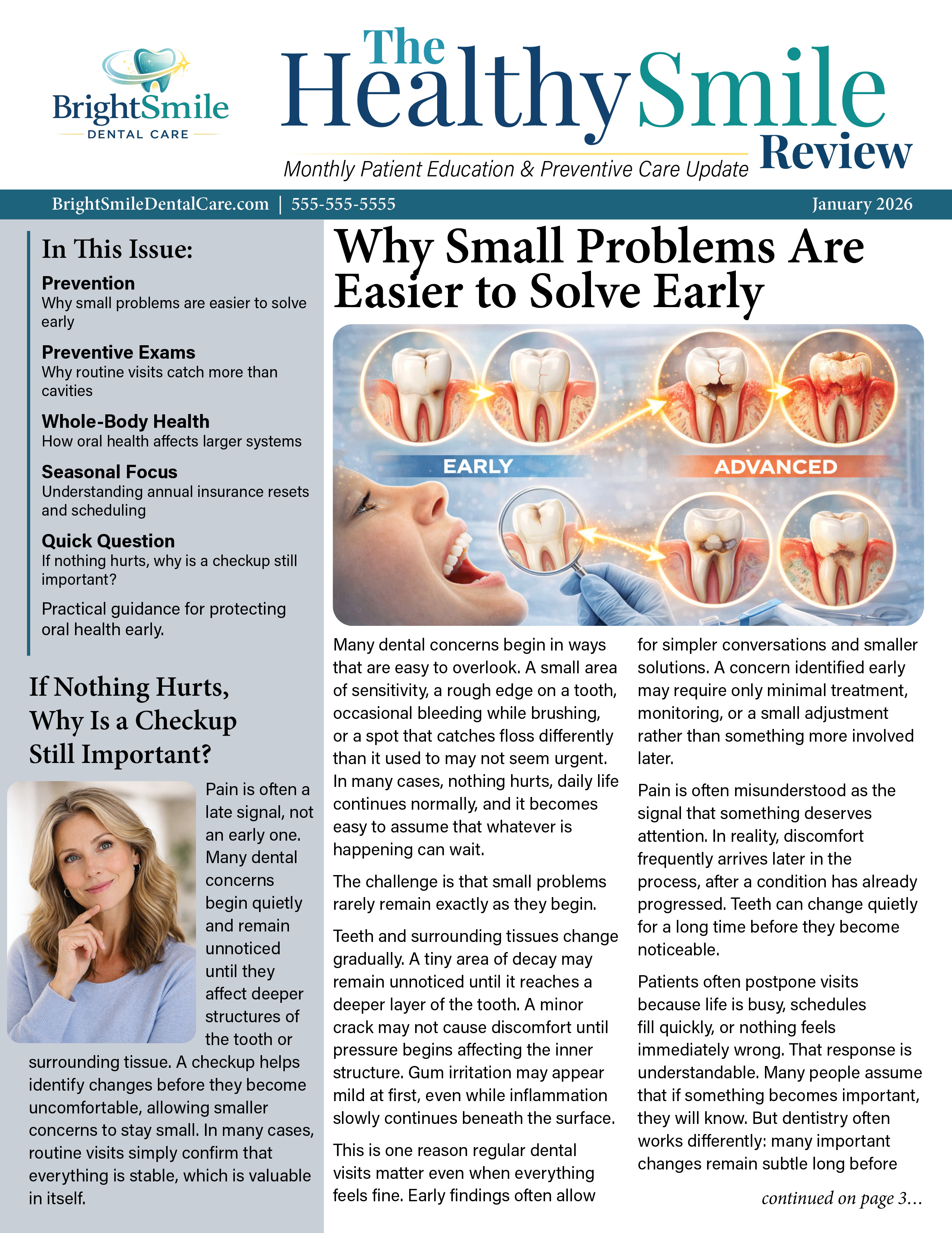 Printable issue front page