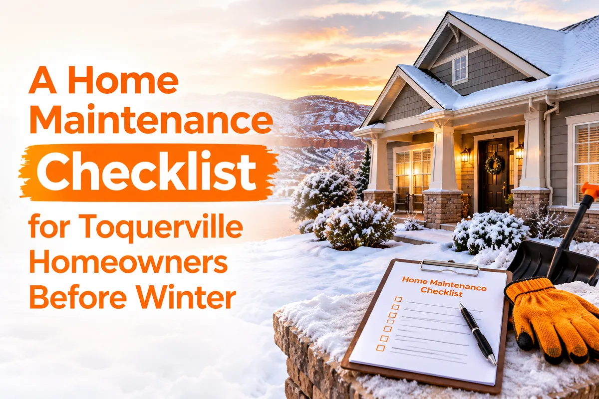 Toquerville home prepared for winter maintenance.