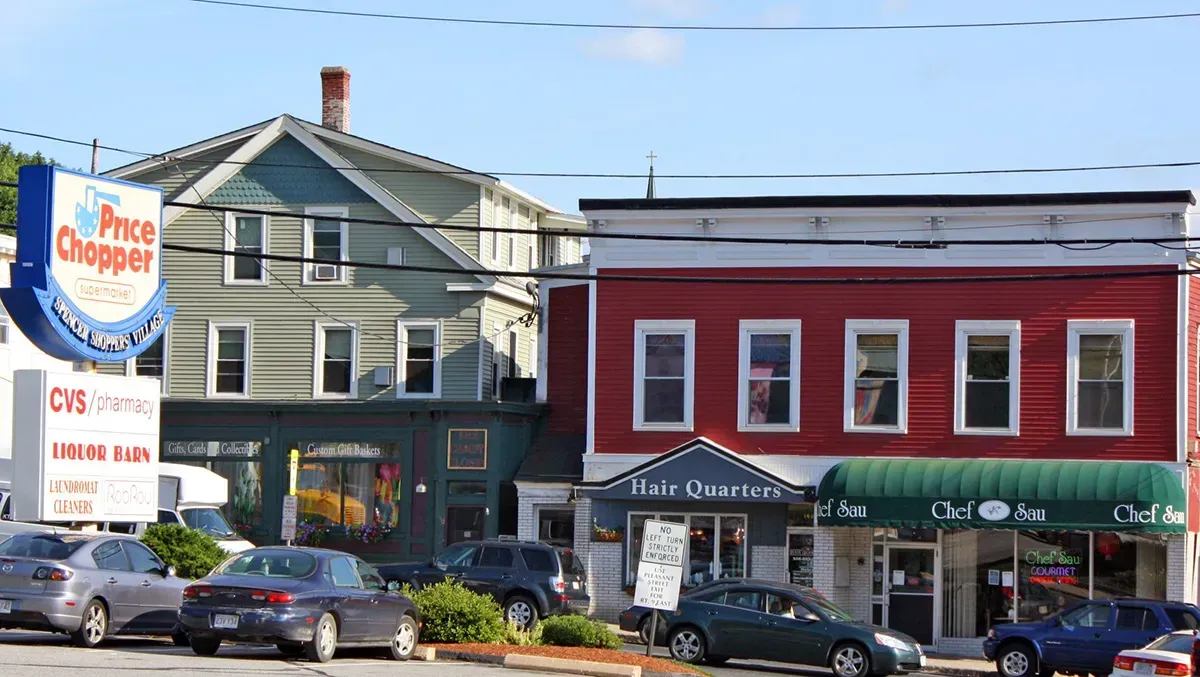 Neighbors and homes in a friendly community