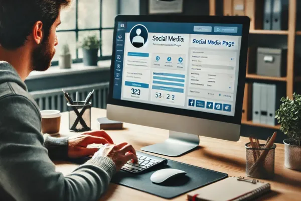 social media and business page setup