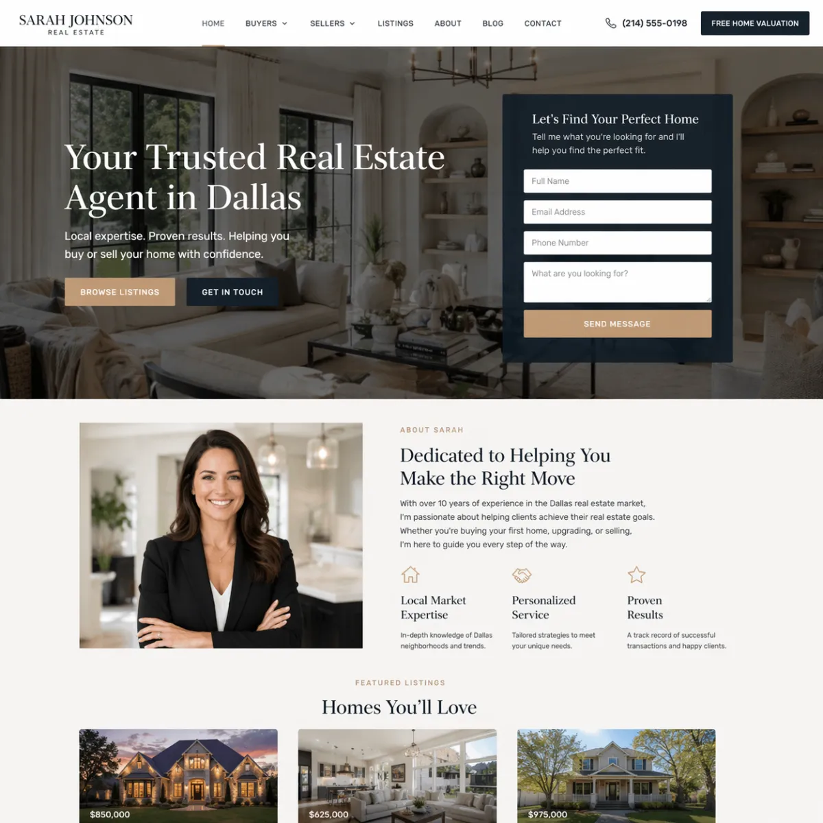 Landing pages and tracking