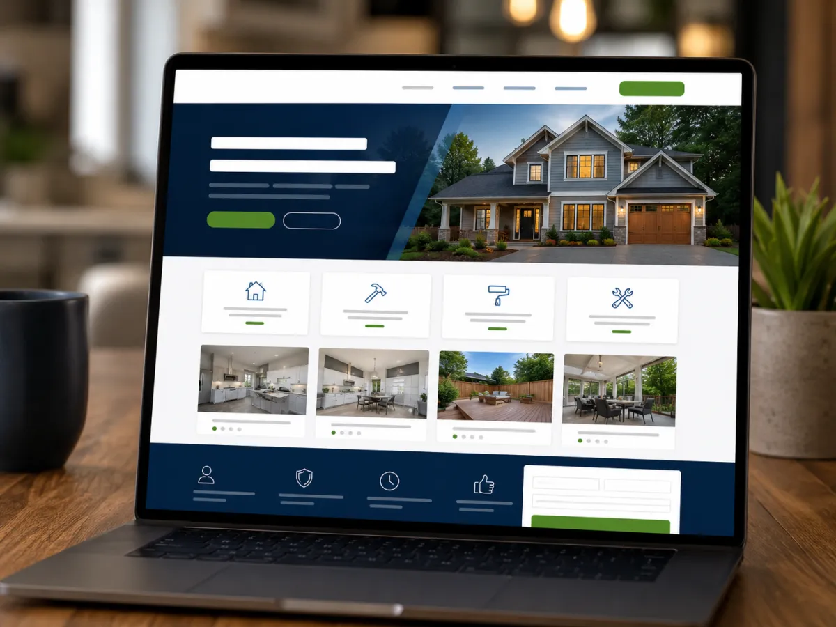 Contractor Growth Website Mockup