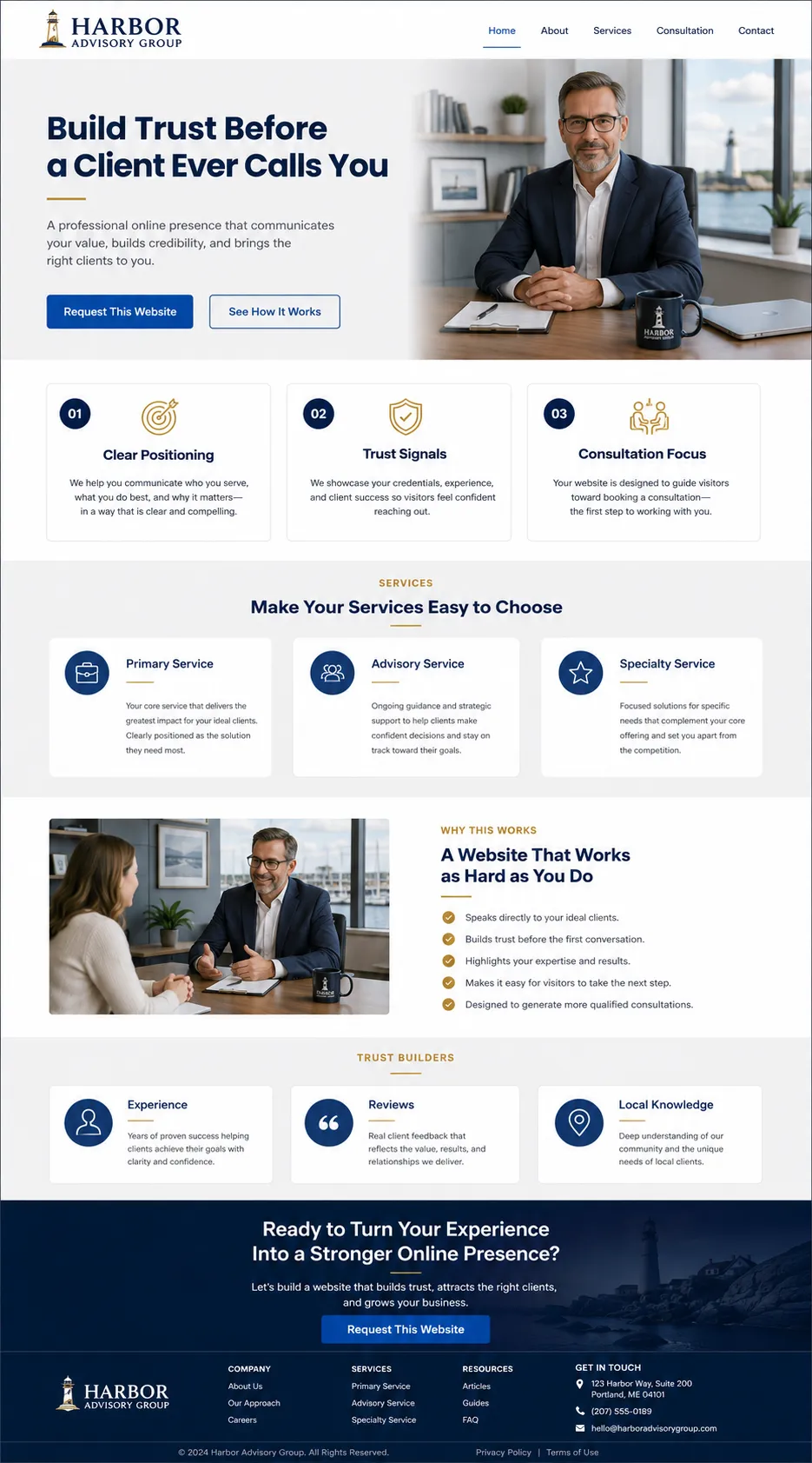 Homepage Mockup