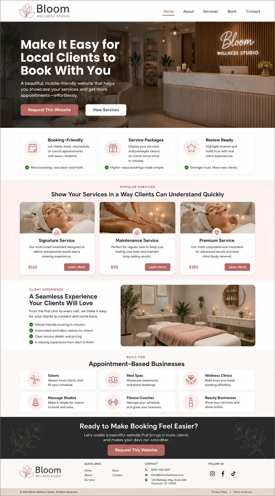 Homepage Mockup