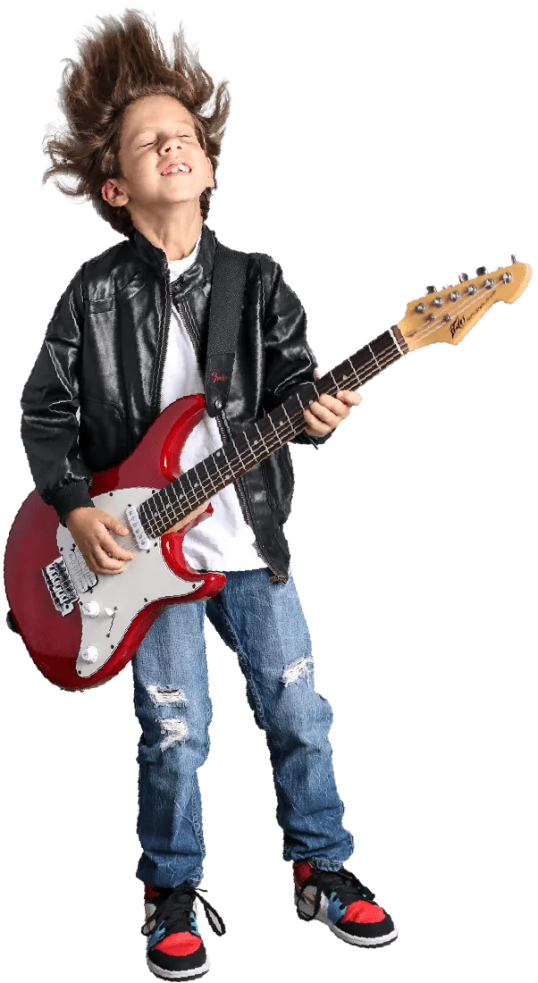 Niño tocando guitarra