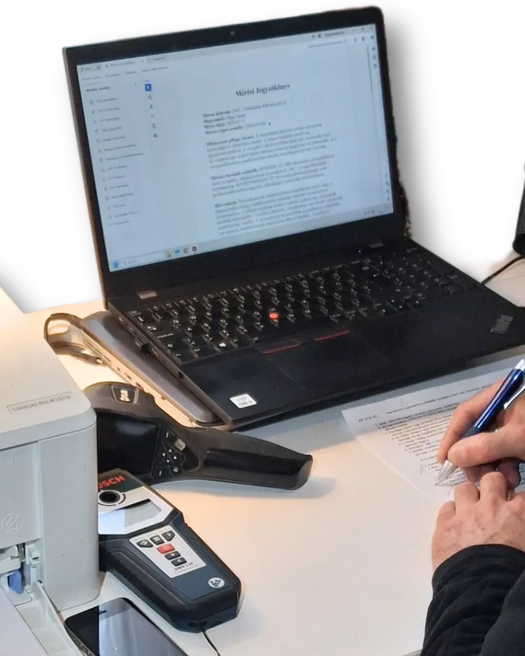 Biztosítói kárügyintézéshez összeállított diagnosztikai dokumentációs csomag.