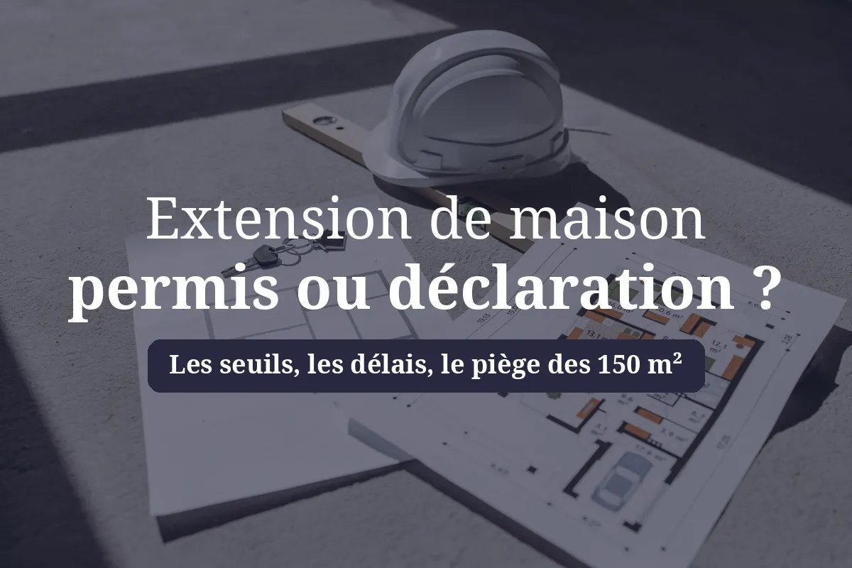 plans d'extension de maison pour un permis de construire ou une déclaration préalable