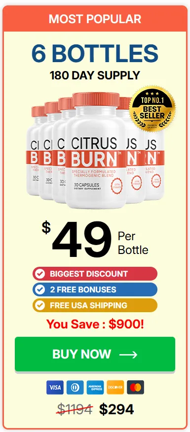 citrusburn 6 bottles