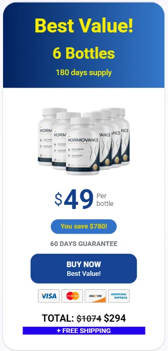 hormovance 6 bottles