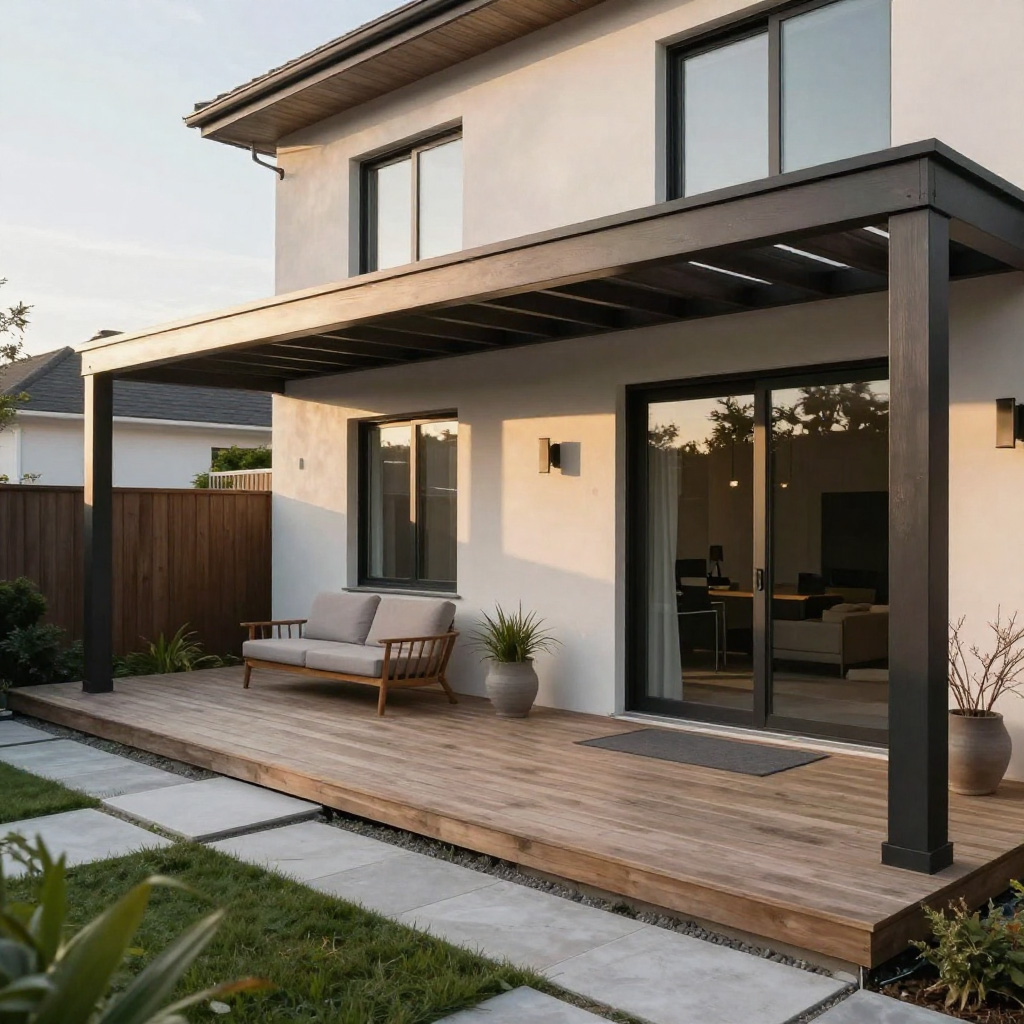Modern house pergola image