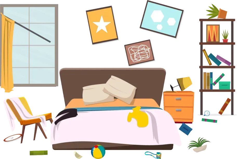 house that needs cleaning