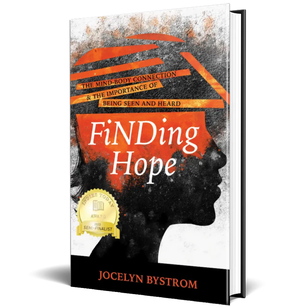 Front Cover image, FiNDng Hope, Jocelyn Bystrom.