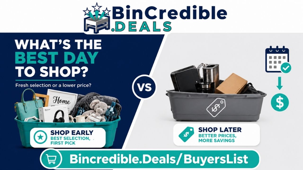 What’s the Best Day to Shop at BinCredible Deals?