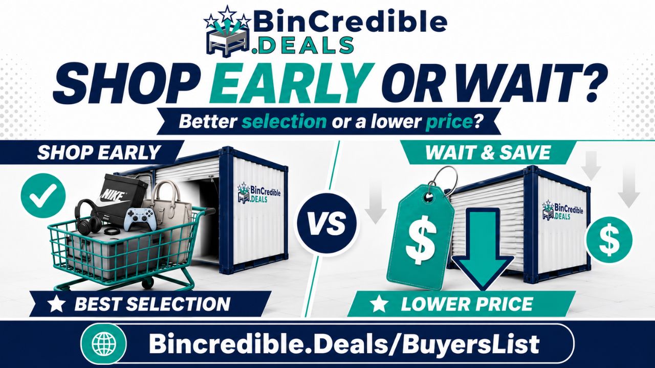 Shop Early or Wait? How to Choose the Best Bin Store Shopping Day
