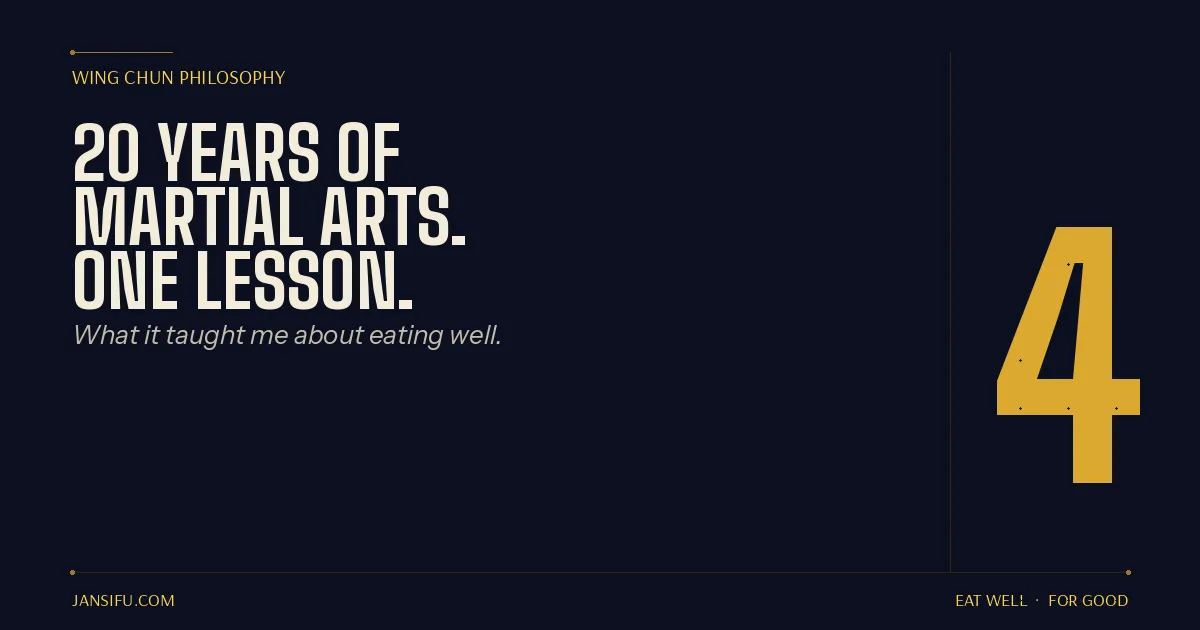 What 20 years of martial arts taught me about eating well
