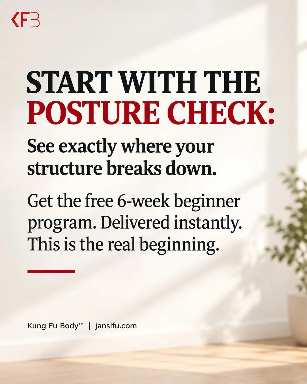 Start vWith The Posture Check