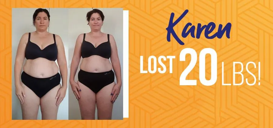 MetaVive Weight Loss, Karen lost 20 pounds