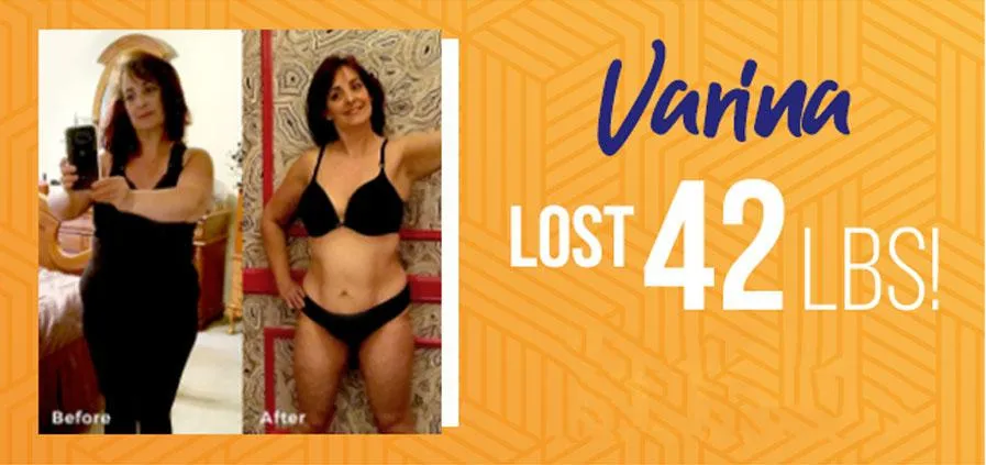 MetaVive Weight Loss, Varina lost 42 pounds