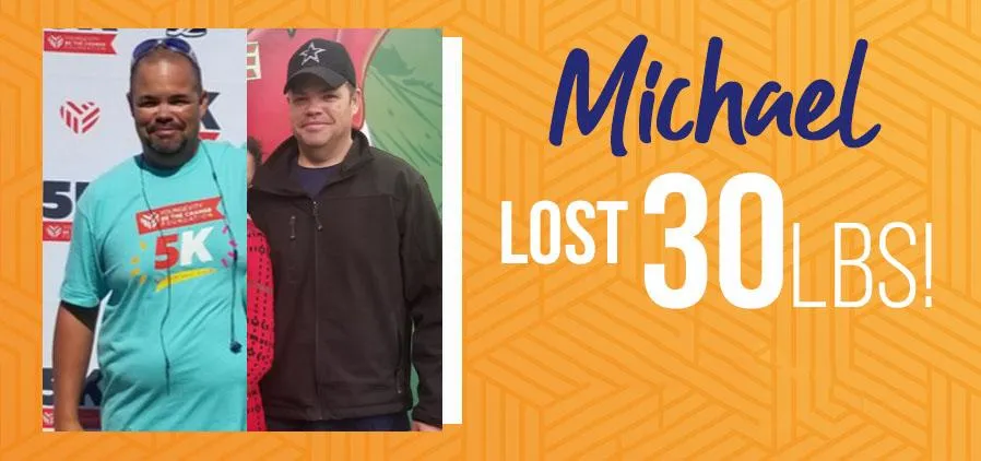 MetaVive Weight Loss, Michael lost 30 pounds