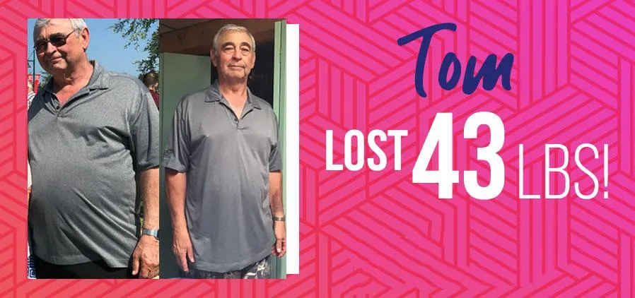 MetaVive Weight Loss, Tom lost 43 pounds