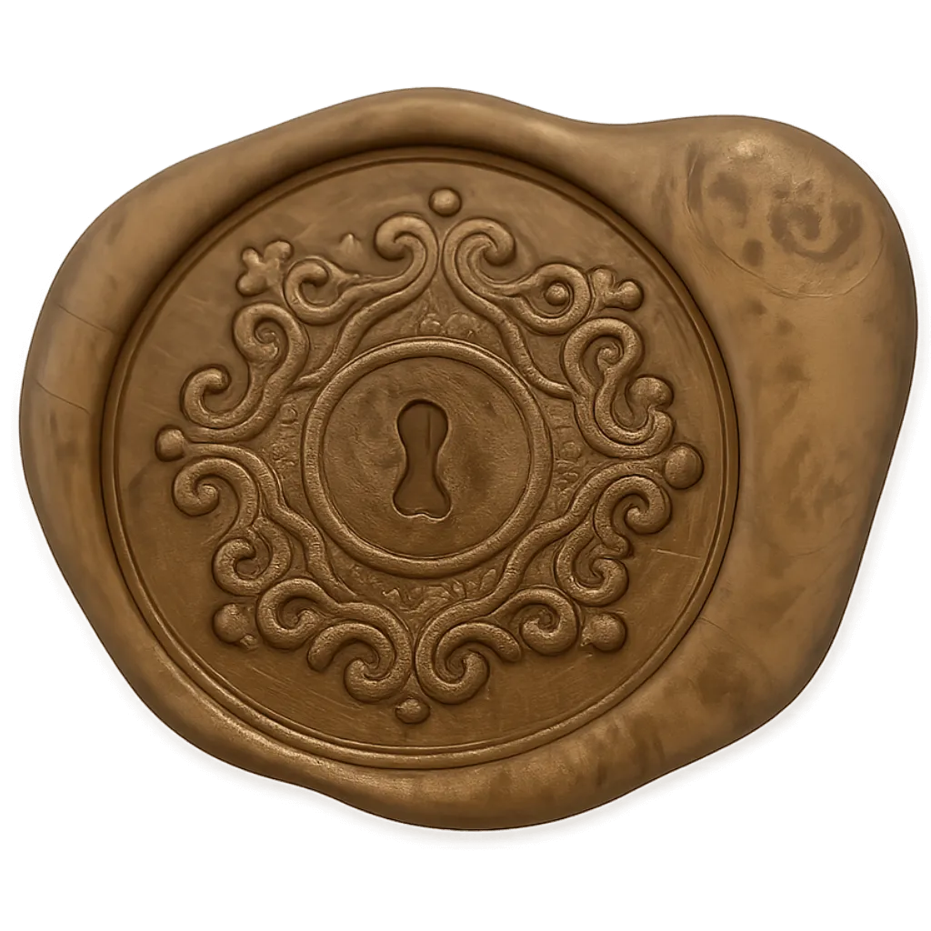 Gold wax seal with an ornate keyhole emblem. Button: Enter the door for Alongside — for parents, partners, friends, and those supporting The Different.