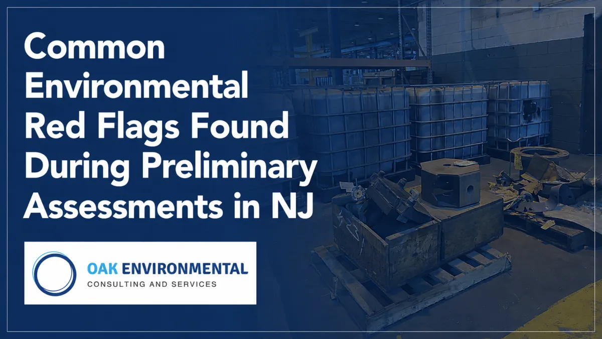 Common Environmental Red Flags Found During Preliminary Assessments in NJ