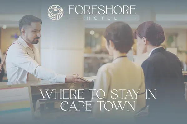 Modern guest room at Foreshore Hotel in Cape Town, centrally located near the CTICC, V&A Waterfront and Cape Town CBD.